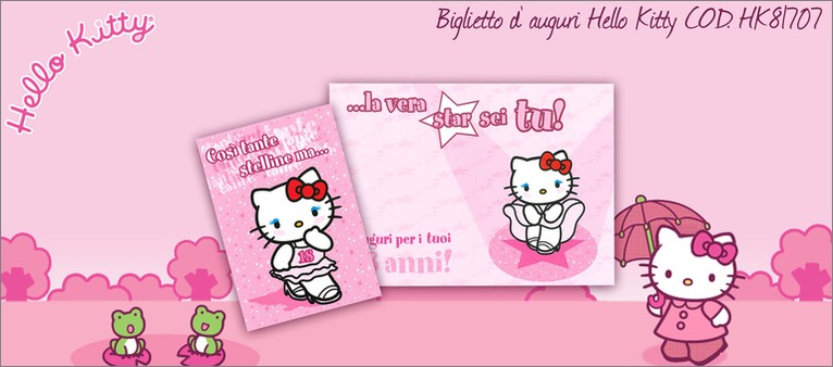 Biglietto di auguri Hello Kitty