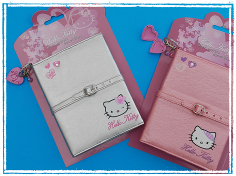 HELLO KITTY Cestino Gettacarte Per Cameretta Bimba In Plastica CM 27 x 25,5  x 17